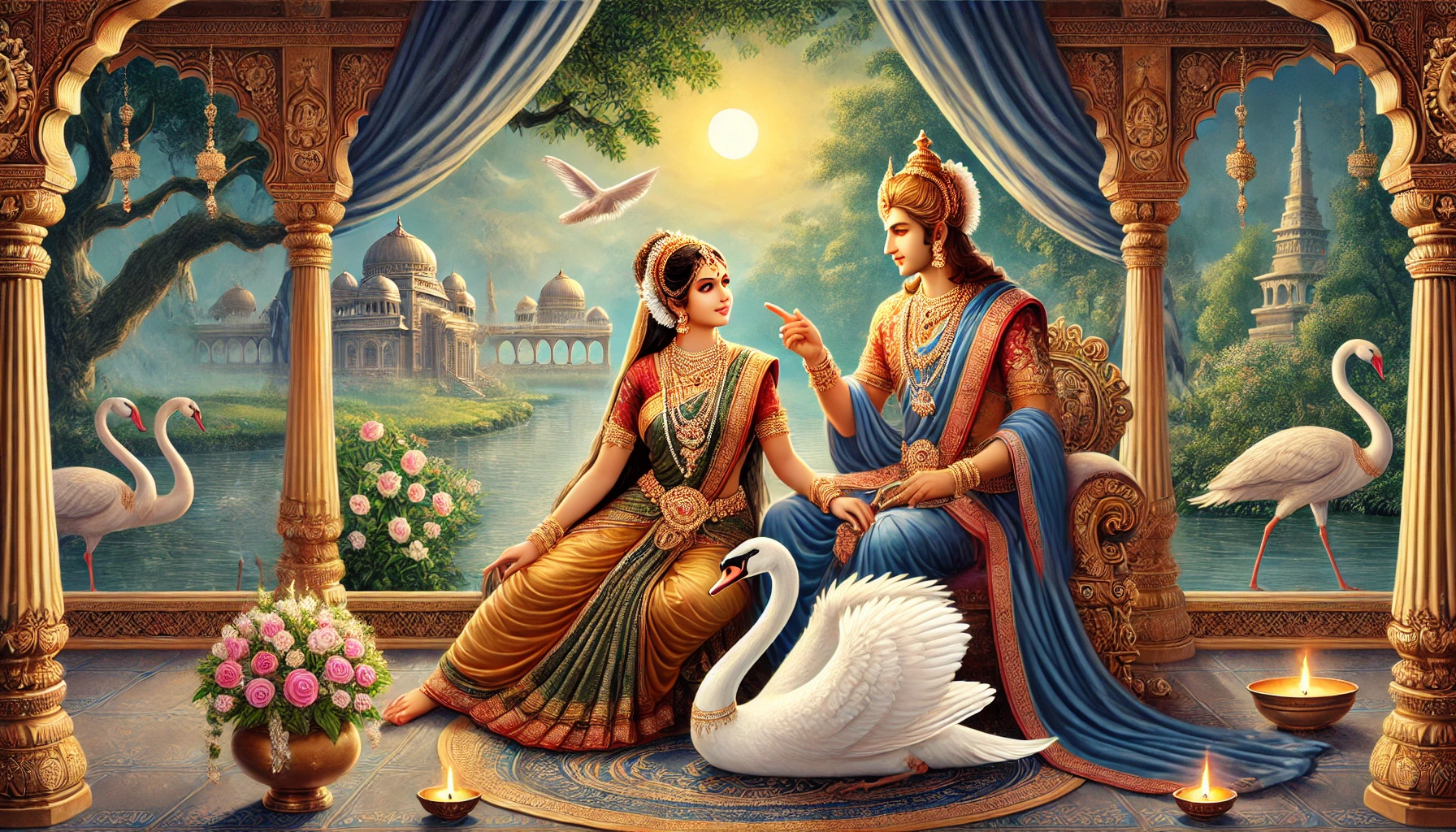 नील और दमयंती की अमर प्रेम कथा: प्रेम, परीक्षा और पुनर्मिलन की गाथा